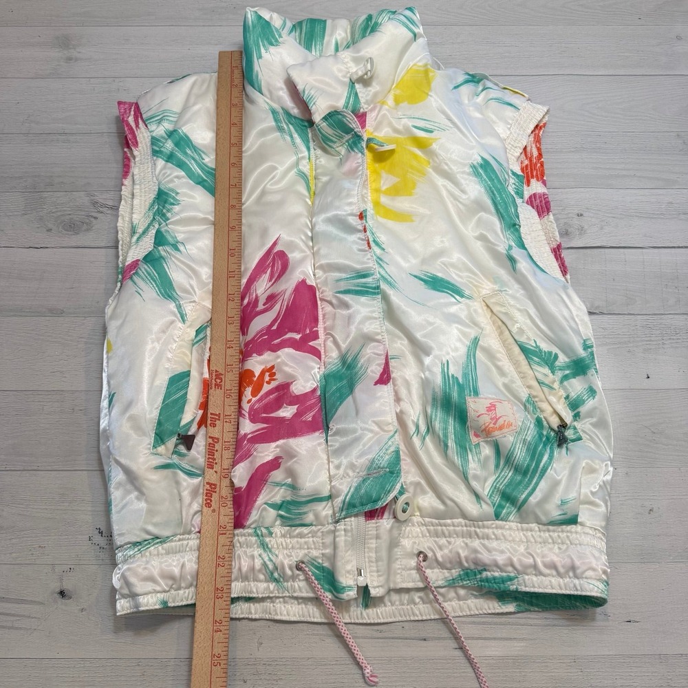 Vintage‎ 90s Luhta powder abstract colorful pattern vest - Picture 7 of 10